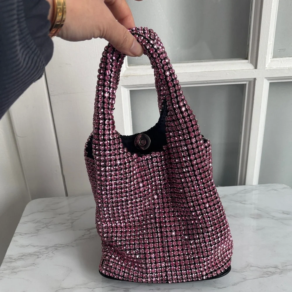 Pink Rhinestone Women's Bag - Picture 1 of 11